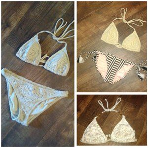 2 Vintage / Retro French Cut / String  Bikinis